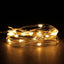 20 LED Micro Fairy String Lights Starry Bright Design Warm White - Battery Operated Party Accent 90" - Linen Luxes