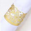 20 - Pack Paper Candle Holder Wraps Floral Lace Design Gold Foil - Votive Tealight Decorative Wraps - Linen Luxes