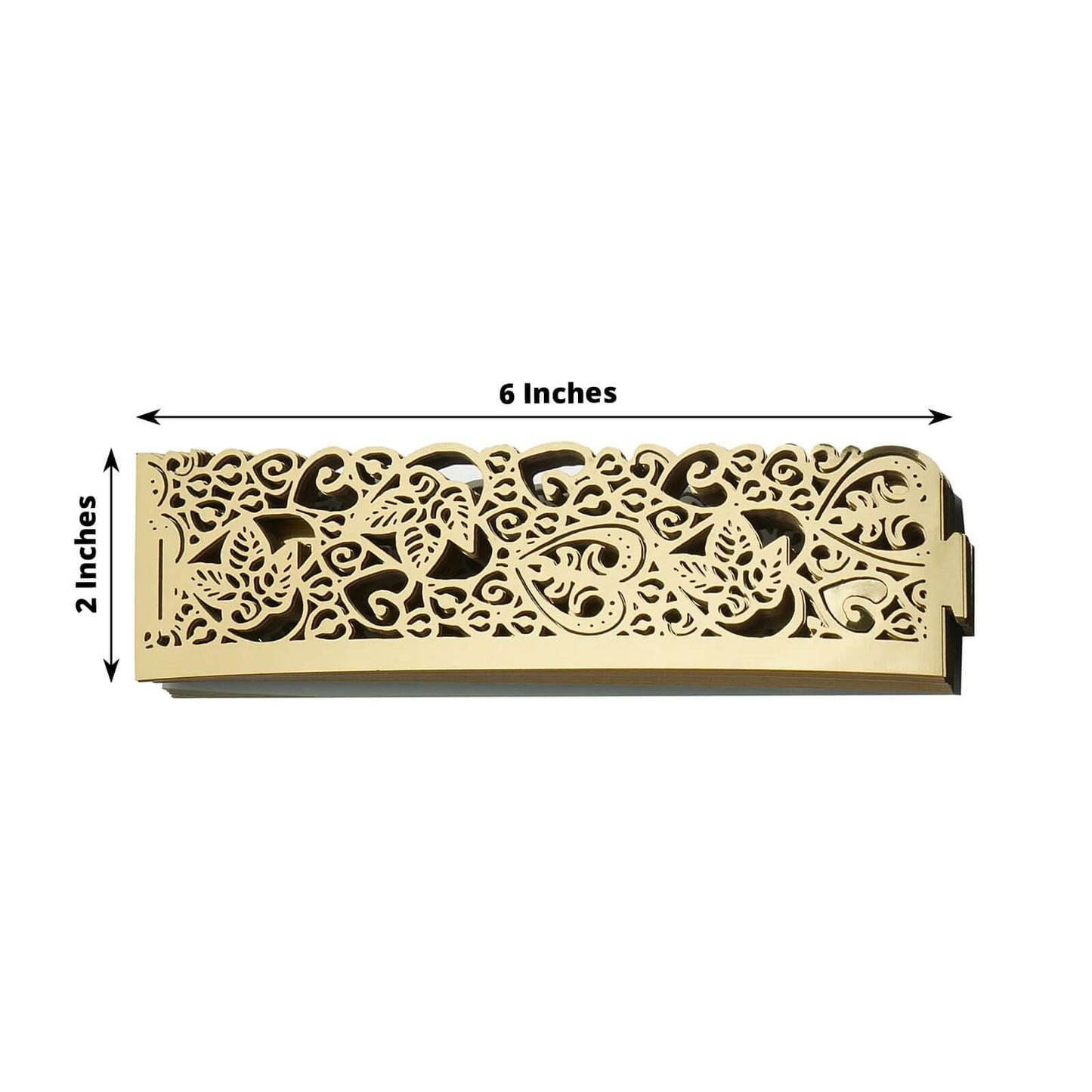 20 - Pack Paper Candle Holder Wraps Floral Lace Design Gold Foil - Votive Tealight Decorative Wraps - Linen Luxes