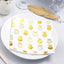 20 - Pack Paper Dinner Napkins with Pineapple Design Metallic Gold - Disposable 3 Ply Cocktail Napkins for Parties - Linen Luxes