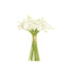 20 Stems 14" White Artificial Poly Foam Calla Lily Flowers - Linen Luxes