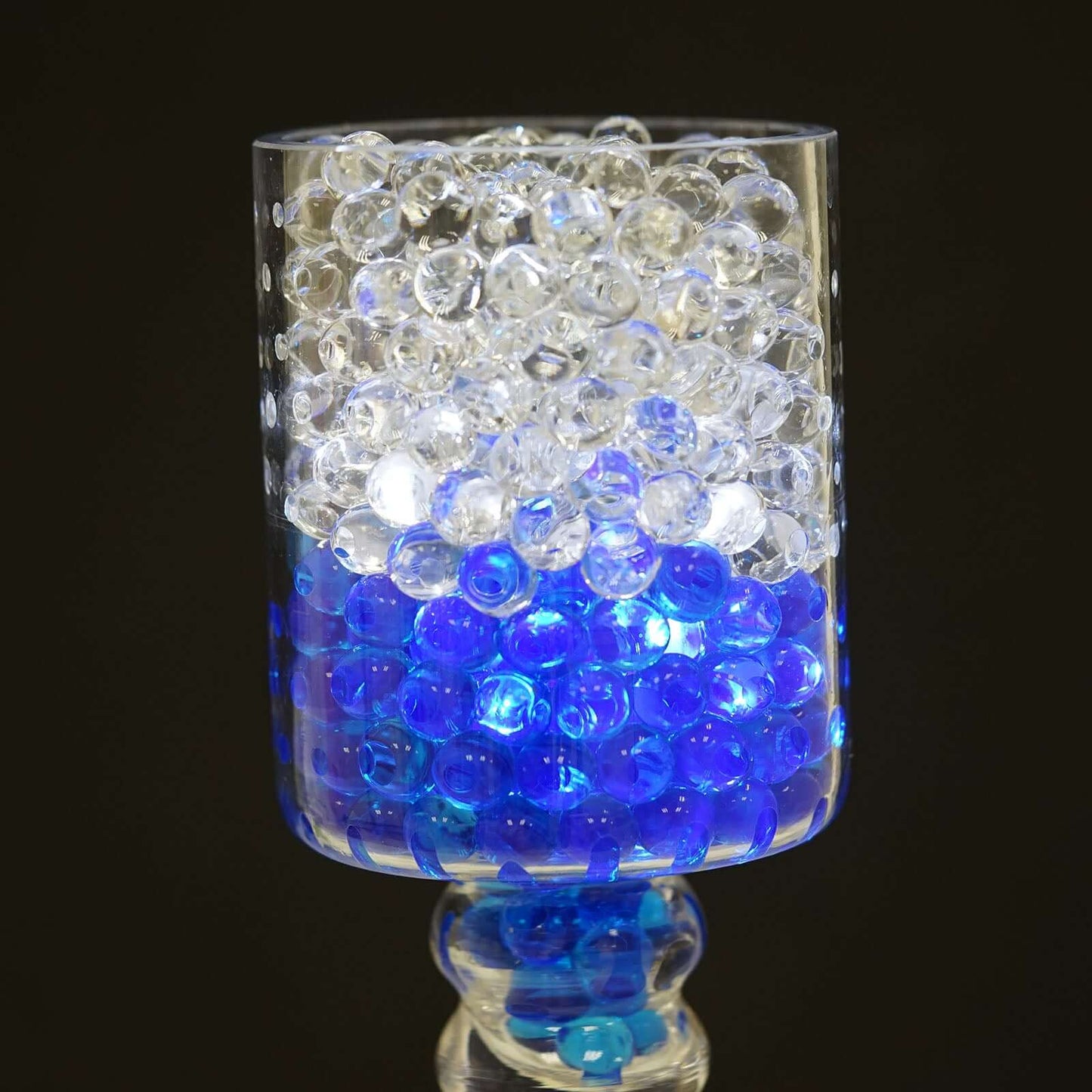 200 - 250 Pcs Water Gel Beads Vase Filler Clear - Small Nontoxic Jelly Balls for Floating Candles & Floral Displays - Linen Luxes