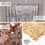 20ftx10ft Blush Big Payette Sequin Event Curtain Drapes, Backdrop Event Panel - Linen Luxes