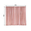 20ftx10ft Rose Gold Metallic Shimmer Tinsel Event Curtain Drapes, Backdrop Event Panel - Linen Luxes