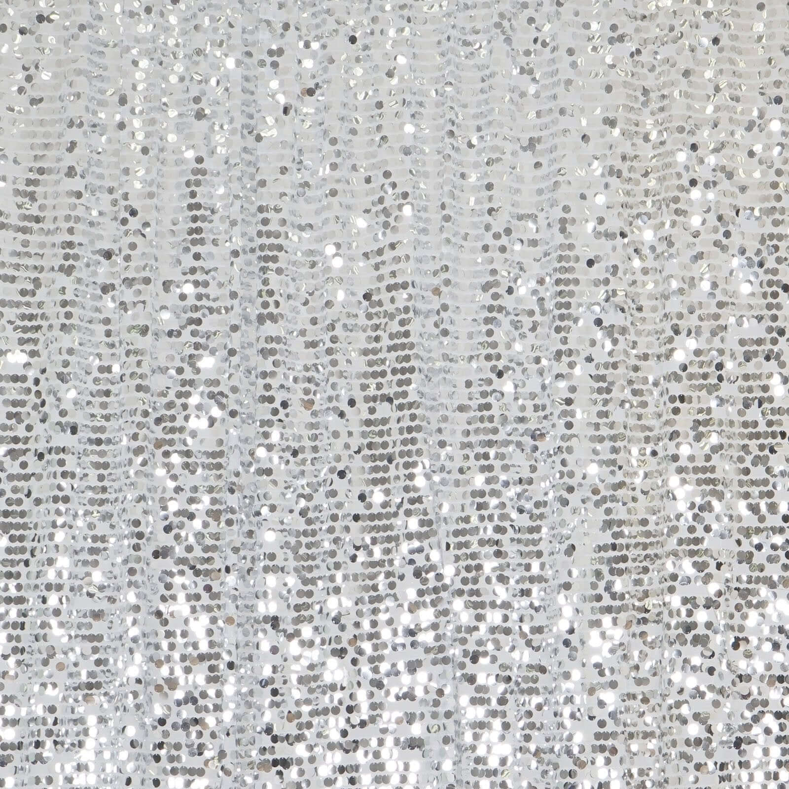 20ftx10ft Silver Big Payette Sequin Event Curtain Drapes, Backdrop Event Panel - Linen Luxes