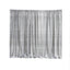 20ftx10ft Silver Metallic Shimmer Tinsel Event Curtain Drapes, Backdrop Event Panel - Linen Luxes