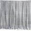 20ftx10ft Silver Metallic Shimmer Tinsel Event Curtain Drapes, Backdrop Event Panel - Linen Luxes