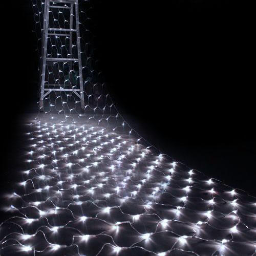 20ftx10ft White 600 LED Fish Net Lights, Fairy String Lights With 8 Modes - Linen Luxes