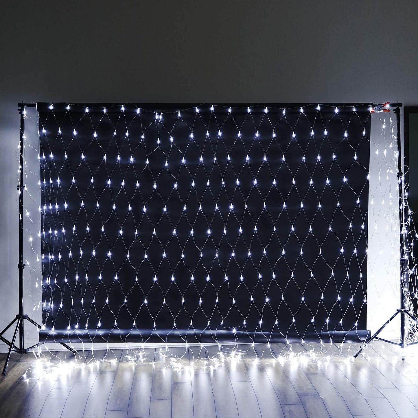 20ftx10ft White 600 LED Fish Net Lights, Fairy String Lights With 8 Modes - Linen Luxes