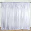 20ftx10ft White Premium Double Drape Satin Event Curtain Drapes, Glossy Photo Backdrop Event Panel - Linen Luxes