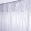 20ftx10ft White Premium Double Drape Satin Event Curtain Drapes, Glossy Photo Backdrop Event Panel - Linen Luxes