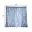 20ftx10ft White Sheer Organza w Cool LED Lights Decorative Curtain Panel - Linen Luxes