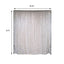 20ftx10ft White Sheer Organza w Warm LED Lights Decorative Curtain Panel - Linen Luxes