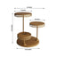 3-Tier Dessert Stand Hollow Lace Round Design Gold - Cupcake Tower and Tiered Cake Display Metal 21"