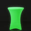 Glow Neon Green Fitted Spandex Cocktail Tablecloth â€“ 30" Round, Wrinkle-Free Cover