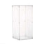 24" Clear Acrylic Display Box, Transparent Pedestal Riser with Interchangeable Lid and Base - Linen Luxes