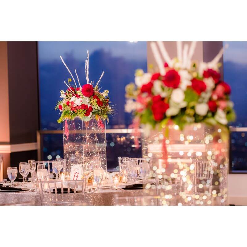 24" Clear Acrylic Display Box, Transparent Pedestal Riser with Interchangeable Lid and Base - Linen Luxes