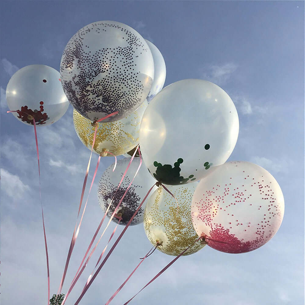 24" Clear Fully Transparent Durable PVC Helium or Air Bubble Balloon - Linen Luxes