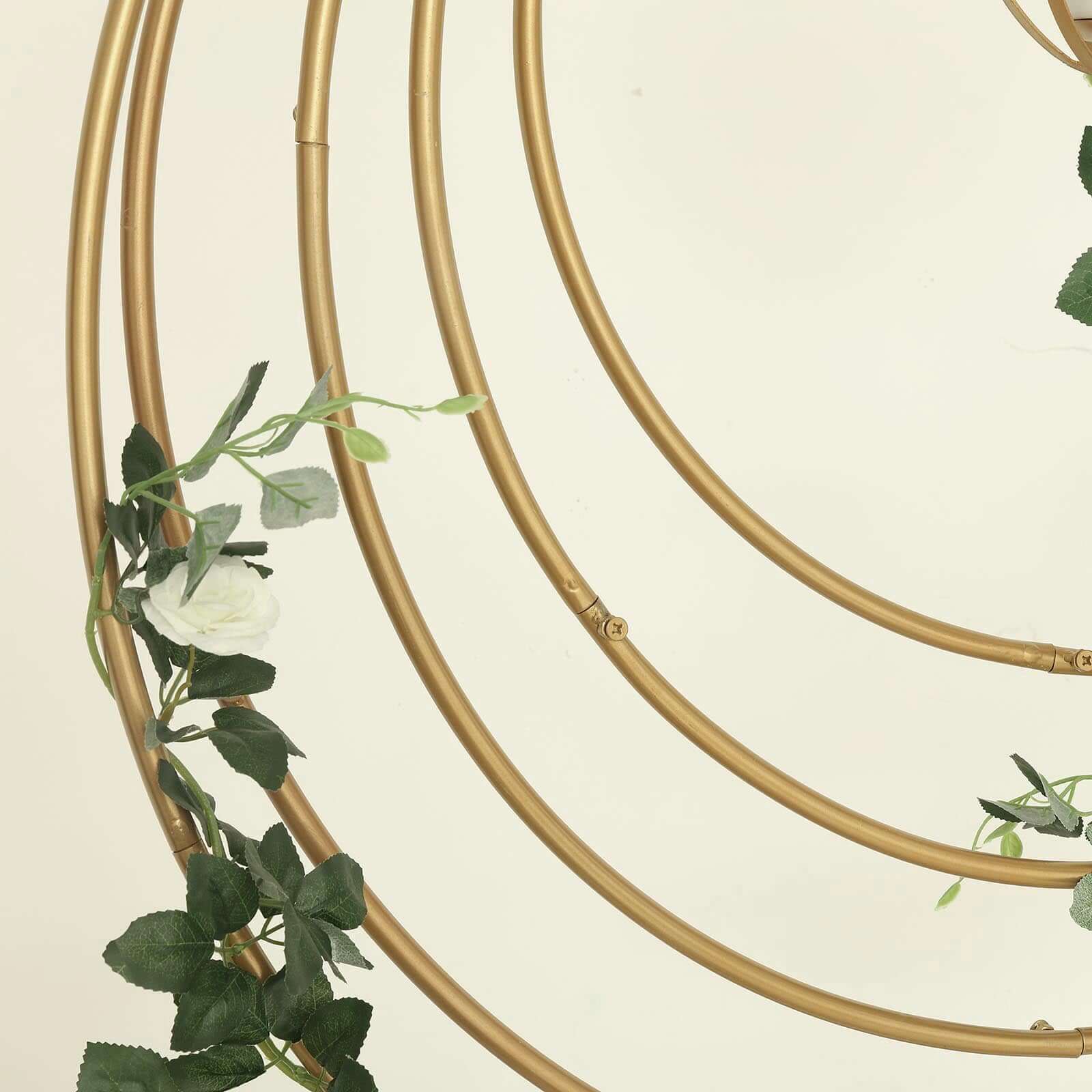 24" Gold Heavy Duty Metal Hoop Wreath, Floral Hoop - Linen Luxes