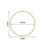 24" Gold Heavy Duty Metal Hoop Wreath, Floral Hoop - Linen Luxes