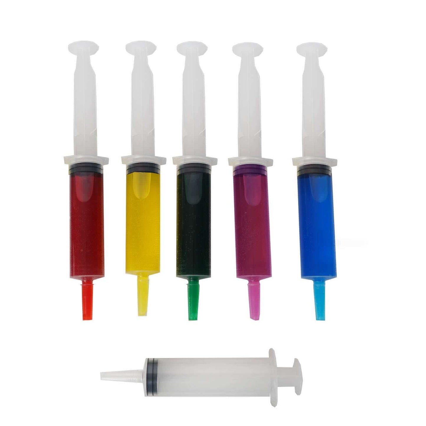 24 Pack 1.5oz Clear Disposable Plastic Cocktail Jello Shot Syringes - Linen Luxes