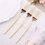 24 Pack 8" Glossy Gold Heavy Duty Plastic Silverware Forks Cutlery, Premium Disposable Sleek Flatware
