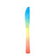 24 Pack - 8" Rainbow Ombre Design Heavy Duty Plastic Knives - Linen Luxes