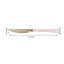 24 Pack Gold 7.5" Heavy Duty Plastic Knives with Blush Handle, Disposable Silverware - Linen Luxes