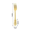 24 - Pack Plastic Forks Baroque Style Metallic Gold - Heavy Duty Disposable Silverware 8" - Linen Luxes