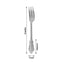 24 - Pack Plastic Forks Baroque Style Metallic Silver - Heavy Duty Disposable Silverware 8" - Linen Luxes