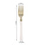 24 - Pack Plastic Forks Gold with White Handles - Durable Food Safe Disposable Silverware for Lunch Buffets & Catering Services 7" - Linen Luxes