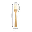 24 - Pack Plastic Forks with Hammered Style Gold - Heavy Duty Disposable Silverware 7" - Linen Luxes