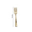 24 - Pack Plastic Mini Dessert Forks Gold - Heavy Duty Disposable Appetizer Forks 4" - Linen Luxes