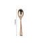 24 - Pack Plastic Mini Dessert Spoons Gold - Heavy Duty Disposable Silverware 4" - Linen Luxes
