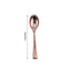 24 - Pack Plastic Mini Dessert Spoons Rose Gold - Heavy Duty Disposable Silverware 4" - Linen Luxes