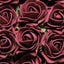 24 Roses 2" Burgundy Artificial Foam Flowers With Stem Wire and Leaves - Linen Luxes