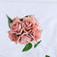 24 Roses 2" Dusty Rose Artificial Foam Flowers With Stem Wire and Leaves - Linen Luxes