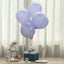 25 Pack 10" Matte Pastel Periwinkle Helium Air Latex Party Balloons - Linen Luxes
