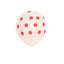 25 Pack 12" Hot Pink and White Fun Polka Dot Latex Party Balloons - Linen Luxes