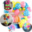 25 Pack 12" Hot Pink and White Fun Polka Dot Latex Party Balloons - Linen Luxes