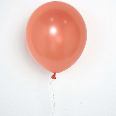 25 Pack 12" Shiny Pearl Rose Gold Latex Helium or Air Balloons - Linen Luxes