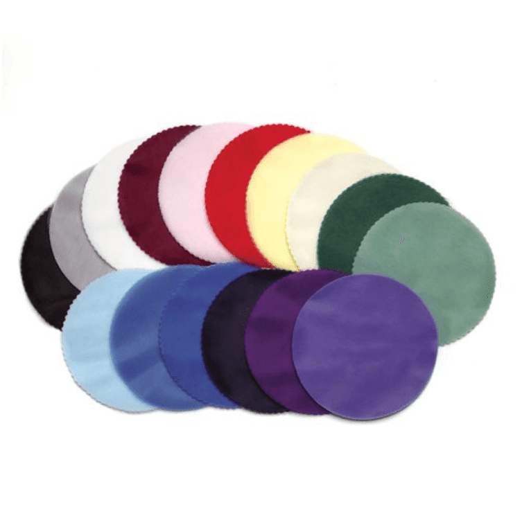 25 Pack 9" Fuchsia Sheer Nylon Tulle Circles Favor Wrap, DIY Craft Fabric - Linen Luxes