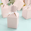 25 Pack Blush Floral Top Satin Ribbon Party Favor Candy Gift Boxes - Linen Luxes