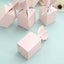 25 Pack Blush Floral Top Satin Ribbon Party Favor Candy Gift Boxes - Linen Luxes