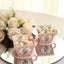 25 Pack Dusty Rose Mini Teacup and Saucer Party Favor Boxes with Rose Floral Print, Tea Time Candy Boxes - 4"x3"