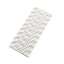 25 - Pack Paper Straws White/Silver Striped - Stylish Disposable Straws for Drinks 8" - Linen Luxes