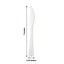 25 - Pack Plastic Knives Clear Heavy Duty with Fluted Handles - Durable Disposable Utensils 7" - Linen Luxes