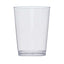 25 - Pack Plastic Tumbler Cups Clear - Stylish Disposable Party Glasses 10oz - Linen Luxes