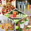 25 - Pack Plastic Tumbler Cups Clear - Stylish Disposable Party Glasses 10oz - Linen Luxes