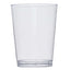 25 - Pack Plastic Tumbler Cups Clear - Stylish Disposable Party Glasses 10oz - Linen Luxes